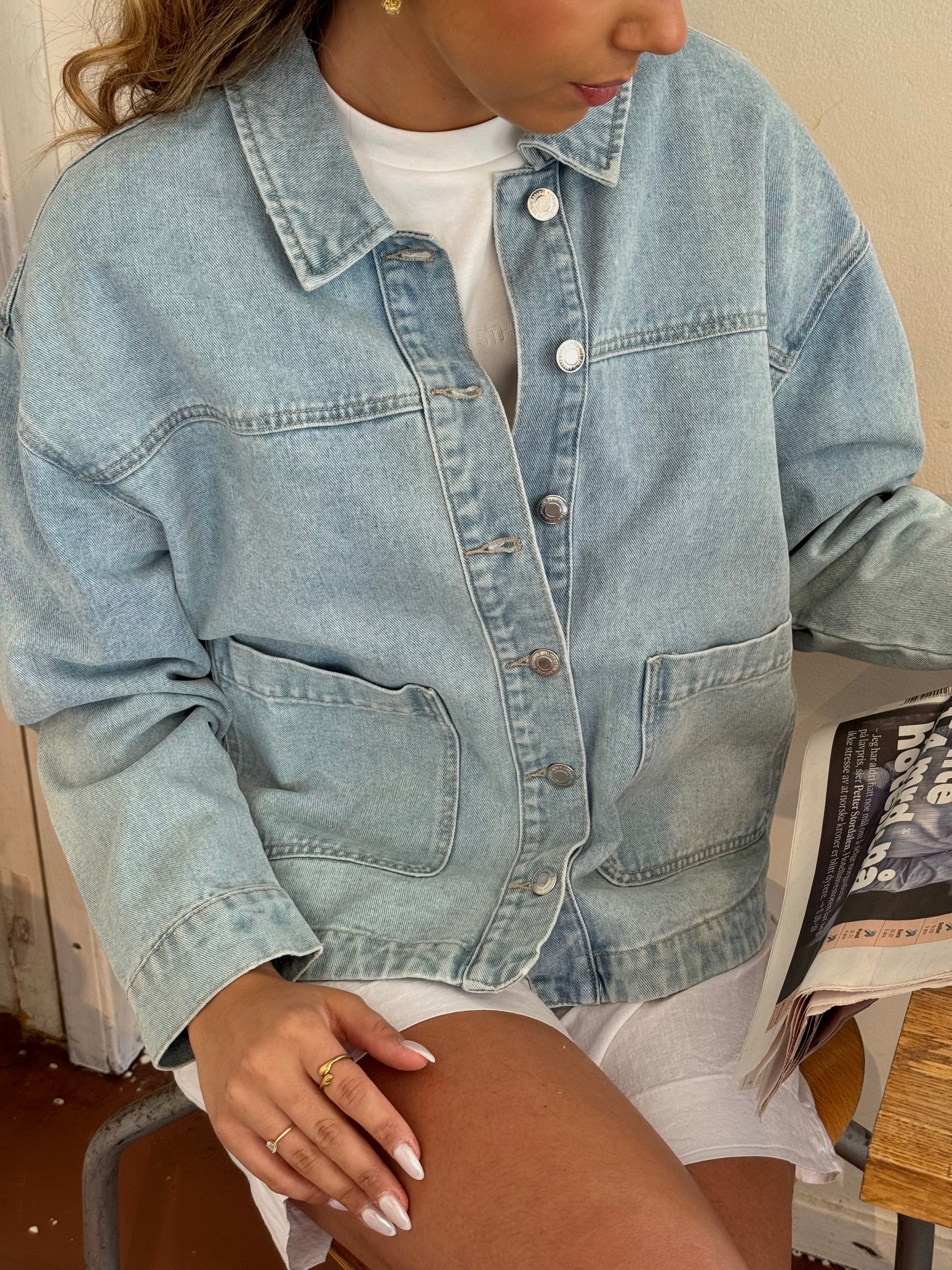 VMJAMIE Denim Jacket - Light Blue Denim